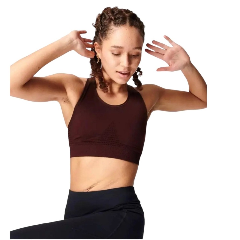 Sweaty Betty Black Cherry Purple a Stamina Sports Bra‎ S